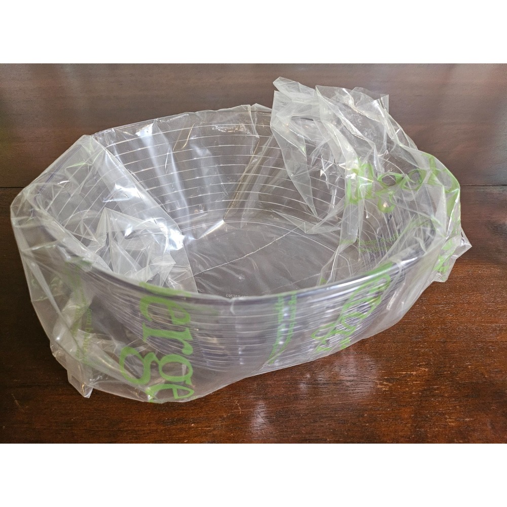 Longaberger Heartwood Serving Bowl Protector Clear Plastic Liner 40296
